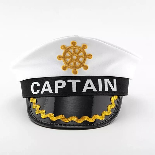 White navy captain - white,