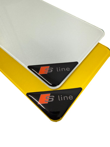 Gel domed number plate - 3d,