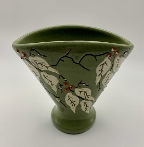 Brannam barum ware vase - c.h.,
