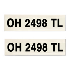 Boat Registration Numbers
