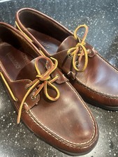 Sebago Docksides Men's Leather Boat Deck Shoes, Brown Uk12