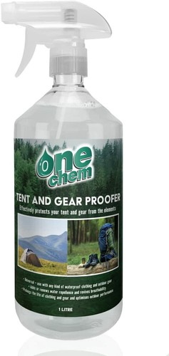 Tent and gear waterproofer - and,