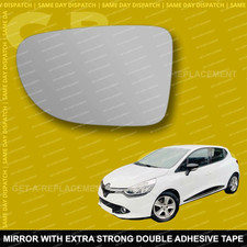 For Renault Clio wing mirror glass 12-19 Left Passenger side Spherical