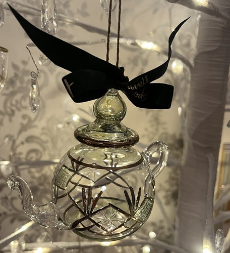 Harrods blown glass teapot - ,