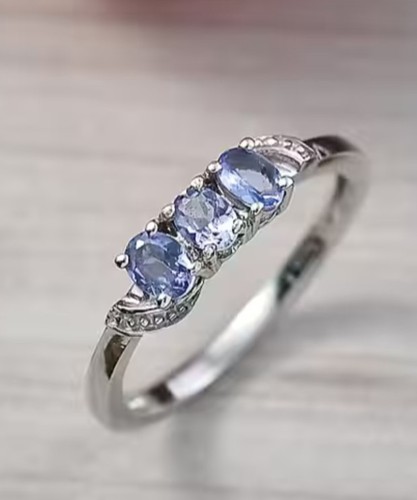 Tanzanite ring sterling - tanzanite,