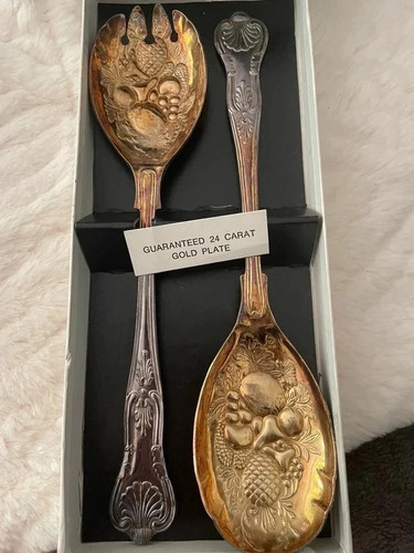 Vintage serving spoon - serving, fork