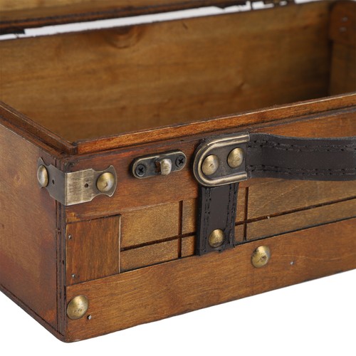 Wooden chest distressed - chest,