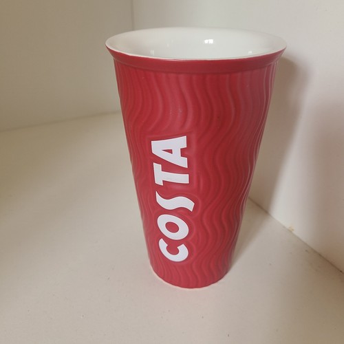 Costa coffee rippled ceramic