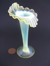 Antique Vaseline glass vase