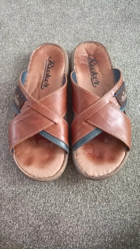 Rieker mens brown leather - mens,