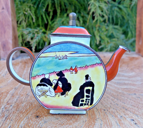 Vintage miniature enamel - miniature,