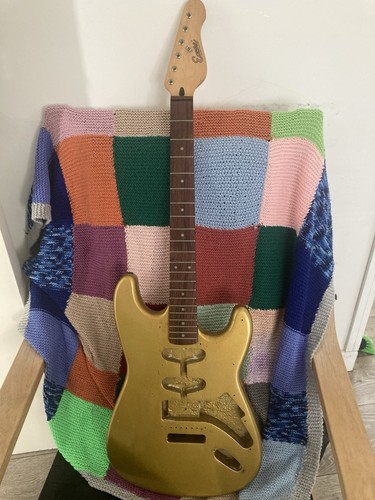 Electric guitar body and - , neck