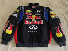 Unisex UK New Adults F1 Team Racing Red Bull Jacket Embroidery Cotton Padded