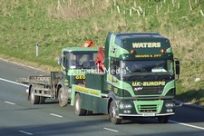 Truck Photo BJ Waters Transport Matlock ERF ECX Wrecker at work DX51 UFC