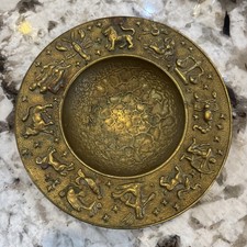 Circa 1940s Nordisk Malm Zodiac Solid Bronze Bowl (Denmark) Beautiful MCM