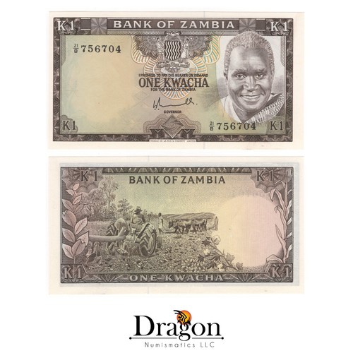 Zambia kwacha 1976 unc - 1,