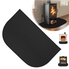 Fireproof Mat Fireplace Hearth Rug Protection Mat Flame Resistant Pad 102x50cm