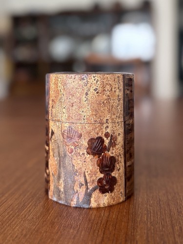 Japanese tea caddy - japanese, wooden