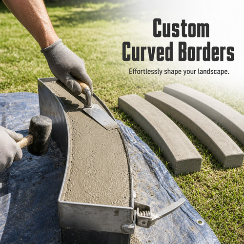 Curbstone mold steel curved - mold,
