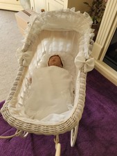 Wicker Pram for Reborn Baby