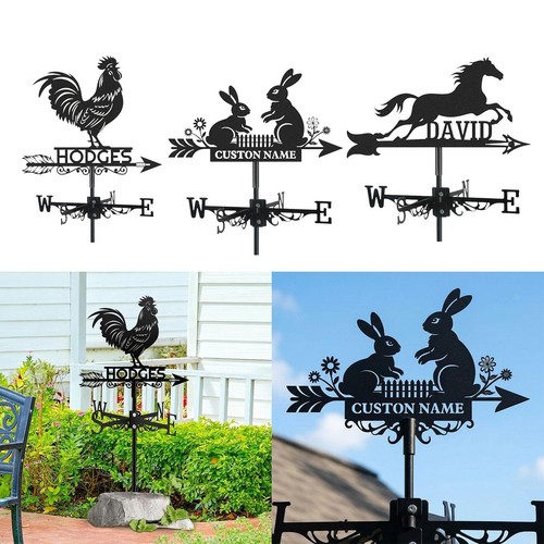 Metal weather vane animal - vane,