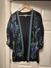 MONSOON KIMONO BLUE EMBROIDERED SIZE MEDIUM 14/16