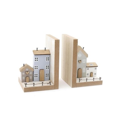 Wooden houses design - houses, bookends