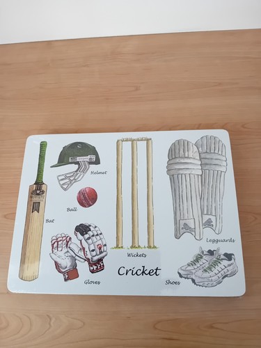 Cricket table mats - table,