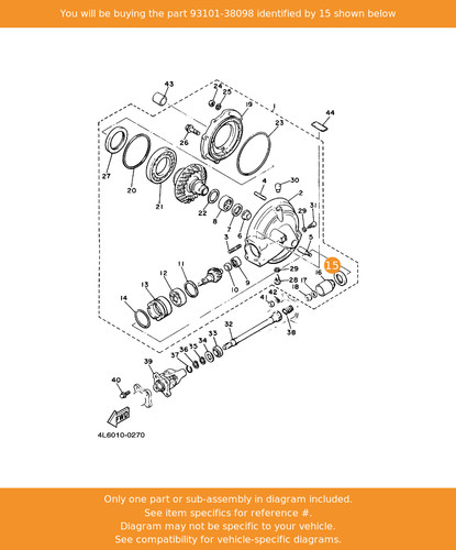 Yamaha oil seal - seal,, 93101-38098