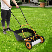 Commercial Hand Push Lawn Mower Push Lawnmower 16" 12-42mm