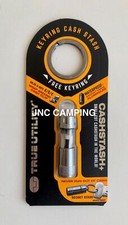 True Utility CashStash + Waterproof Keyring Emergency Note Money Pill Cash Stash