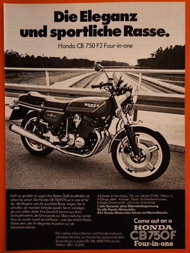 Honda 750 f2 motorcycle - f2,