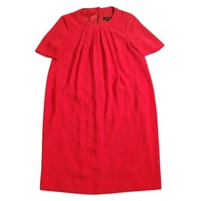 Jaeger Dress Size 14 Red Midi