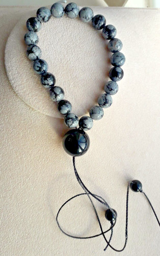 Komboloi snowflake obsidian - snowflake,