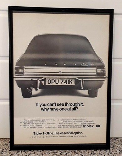 Framed original classic car - original,