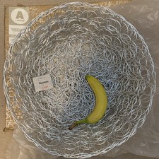 Alessi Fratelli Campana Silver Wire Centre Piece Bowl LARGE 17" Nuvem AFC15 NEW