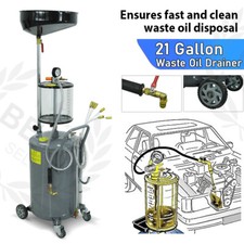AIR DISCHARGE PNEUMATIC GARAGE WASTE OIL EXTRACTOR PAN DRAIN DRAINER TANK 80L