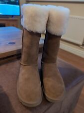 UGG SUHENNY Tall Premium Chestnut Suede Boots UK 9, EU 42, New