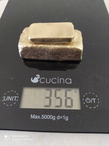356 grams scrap gold bar - 356,