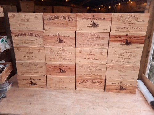 Wooden wine box - wooden,