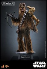 Pre-order Hot Toys MMS766 1/6 Star Wars Chewbacca with Disassembled C-3PO Figure