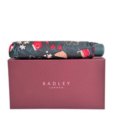Radley Umbrella Green Compact Folding Handbag Umbrella Gift Boxed - Room Service