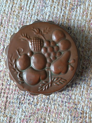 Vintage copper jelly pie mould - copper,