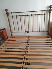 *Reduced Luxury Brass Metal Bed Frame King Size Assembly required 