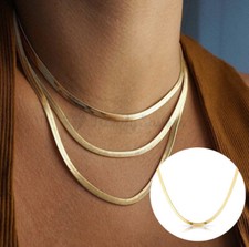 Gold Herringbone Chain