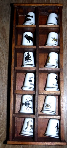 Bone china thimbles signs - china, ~