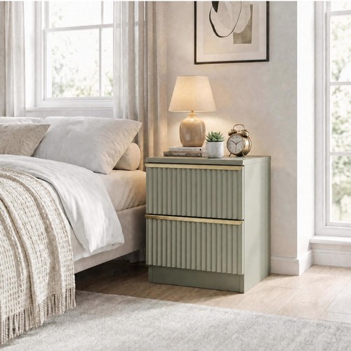 Green drawer bedside - 2, table