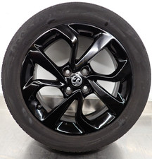 VAUXHALL CORSA E 16'' BLACLK ALLOY WHEEL ROADHAWK TYRE 195/55R16 13380635