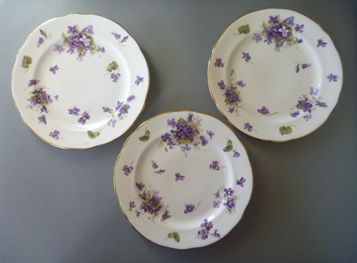 Hammersley violets 3 dessert - hammersley,