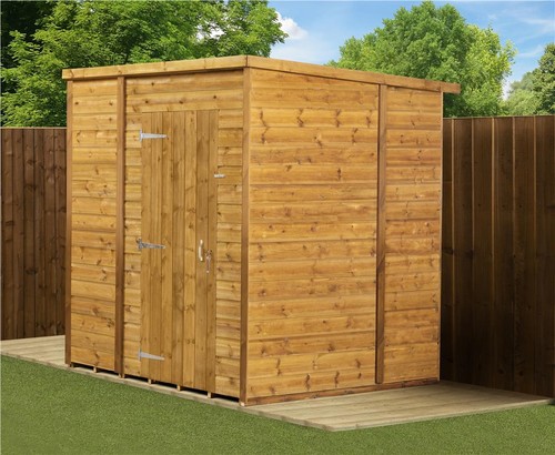 Empire pent garden - garden, shed